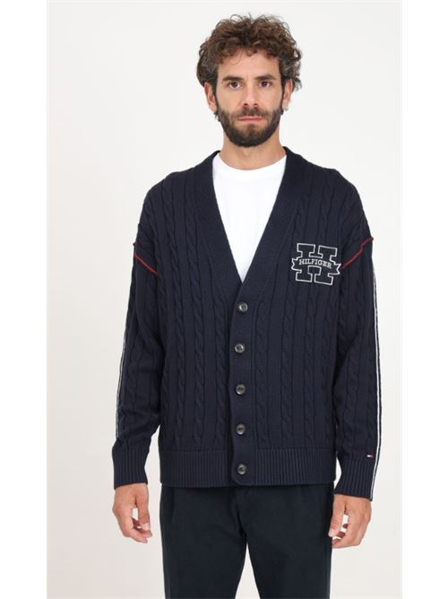 rwb contrast cable cardigan Tommy Hilfiger | MW0MW35479DW5.DW5